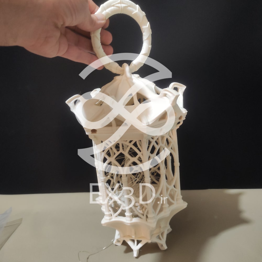فانوس چاپ شده از فیلامنت ABS EX3D