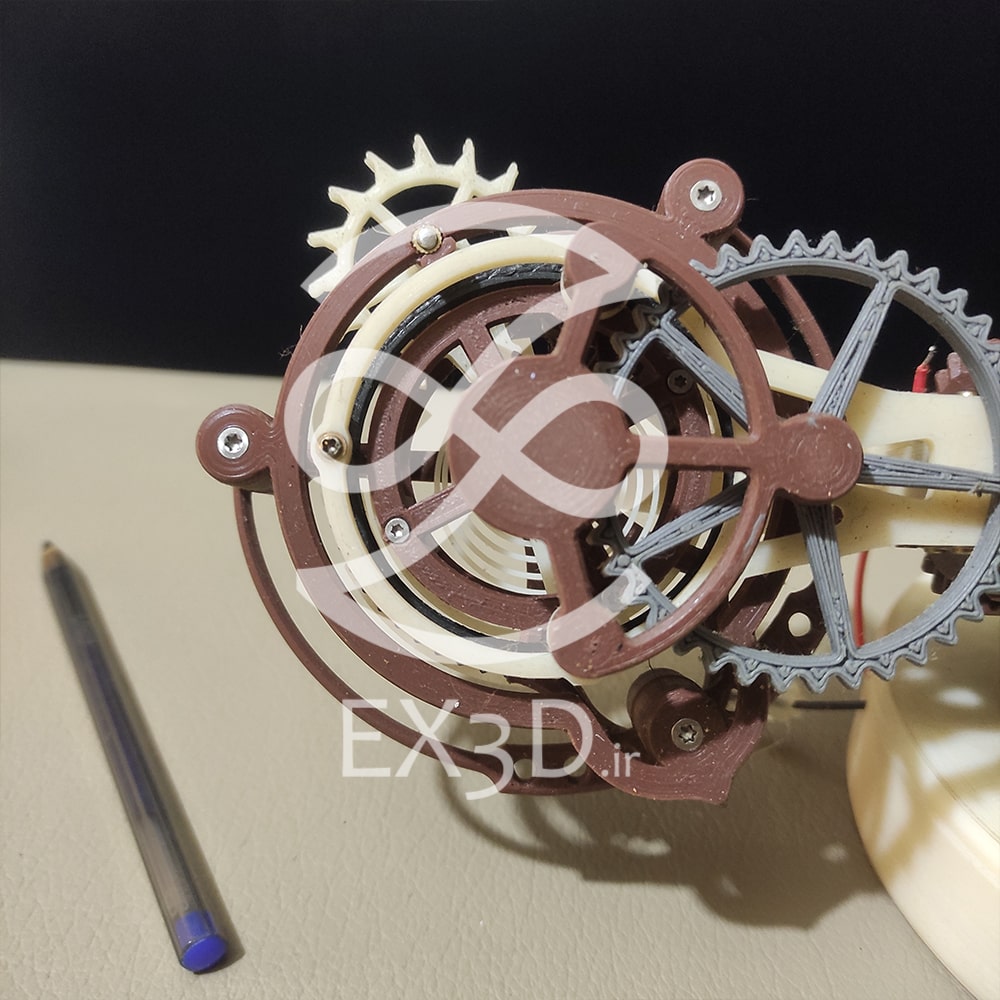 ساعت مکانیکی چاپ شده از ABS EX3D