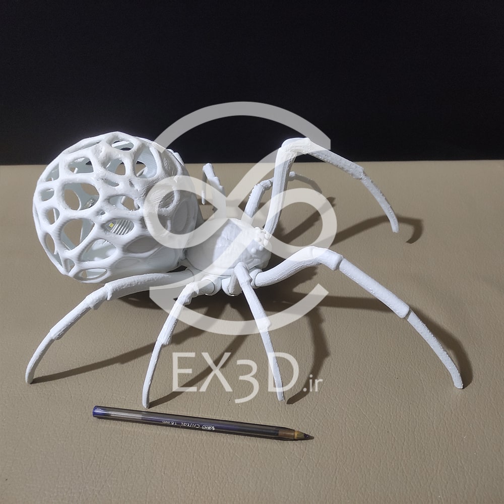 چراغ عنکبوت چاپ شده از ABS EX3D